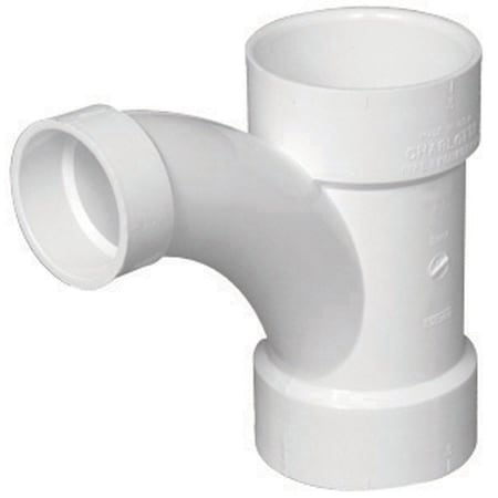 Charlotte Pipe And Foundry Charlotte Pipe Schedule 40 4 in. Hub X 4 in. D Hub PVC Long Turn Wye 1 pk PVC005021800